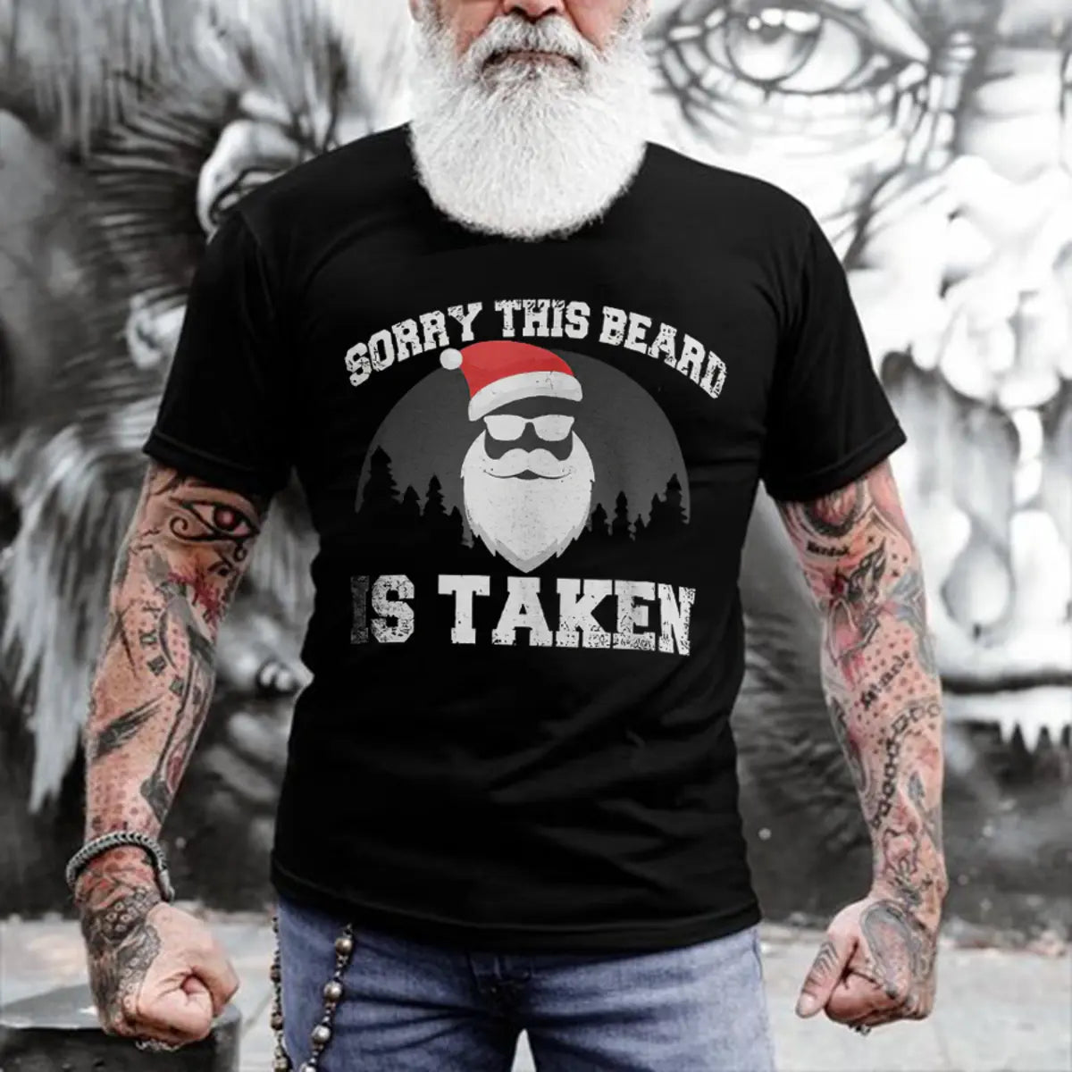 Viking Sorry This Beard Is Taken Printed Men's T-shirt