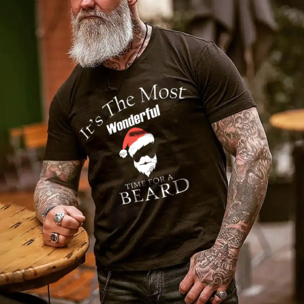 Viking It's The Most Wonderful Time For A Beard Printed Men's T-shirt