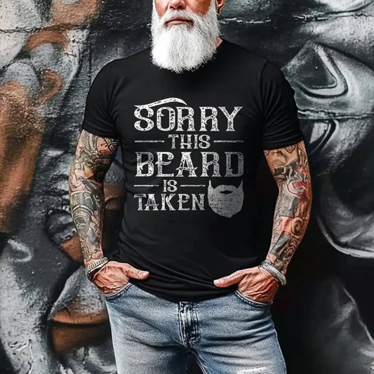 Viking Sorry This Beard Is Taken Printed Men's T-shirt