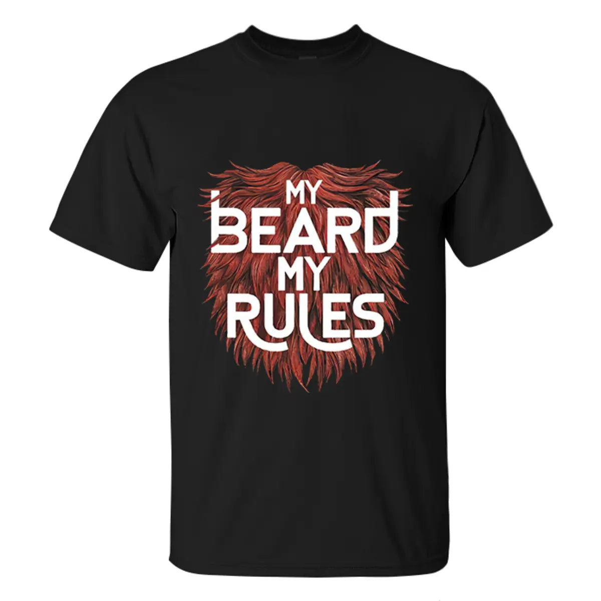 Viking My Beard My Rules Printed Men's T-shirt