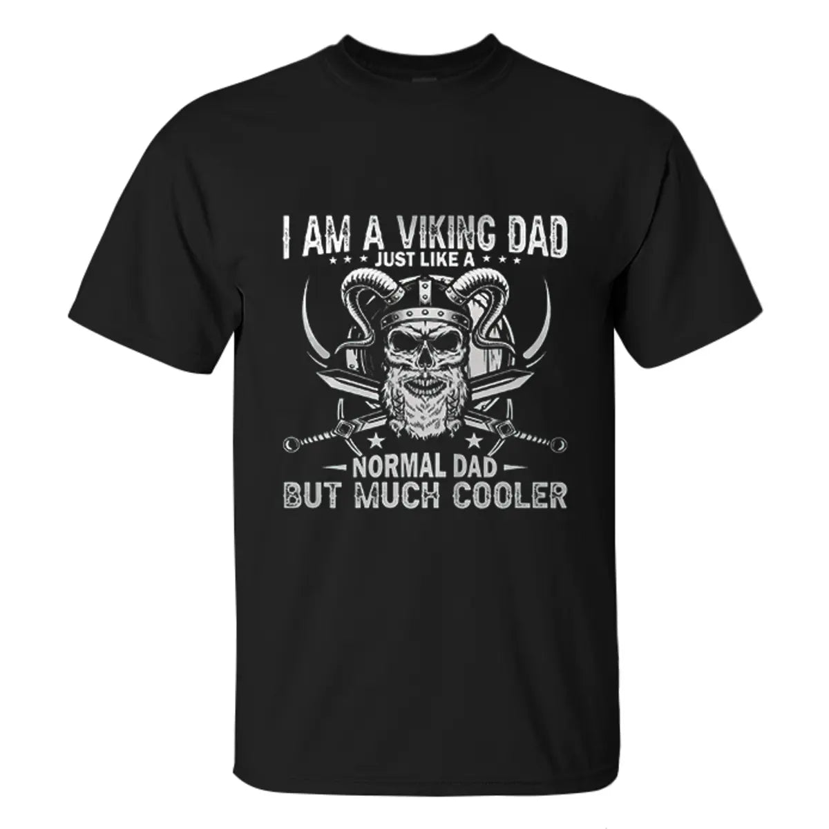 Viking I Am A Viking Dad Printed Men's T-shirt