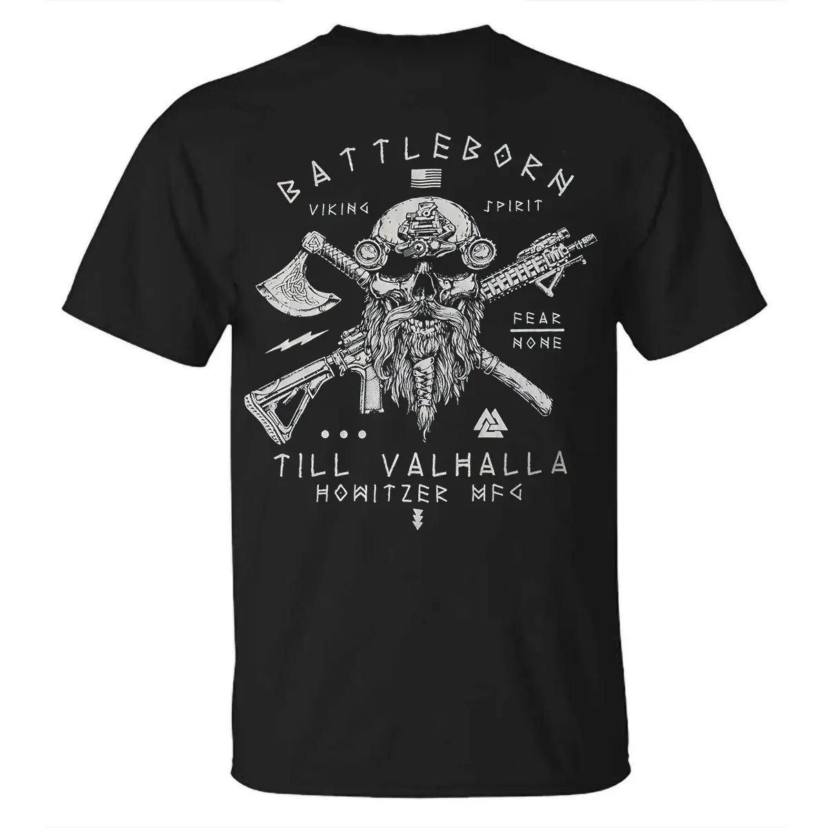 Viking Battleborn Viking Spirit Printed Men's T-shirt