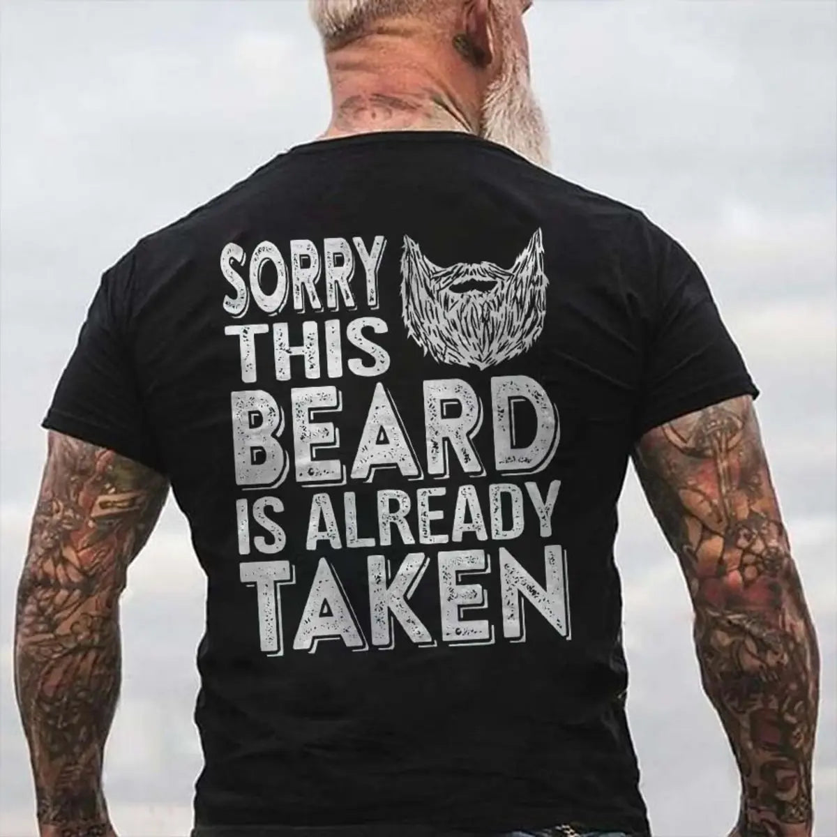 Viking Sorry This Beard Is Already Taken Printed Men's T-shirt