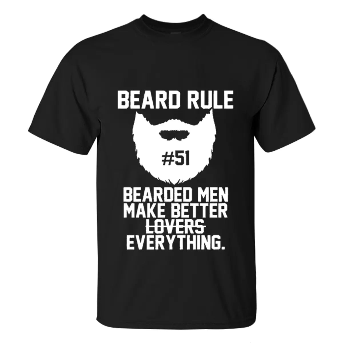 Viking Beard Rule Printed Men's T-shirt