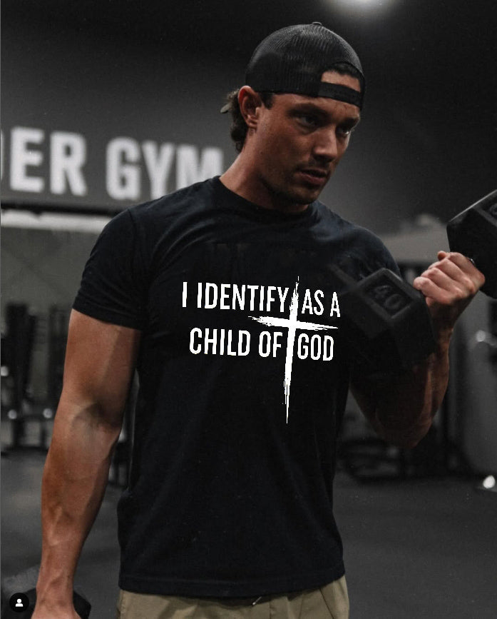 I Identify As A Child Of God Printed Men's T-shirt