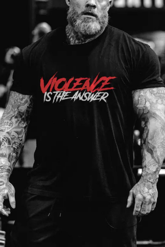 Violence is the answer Print Men's T-shirt