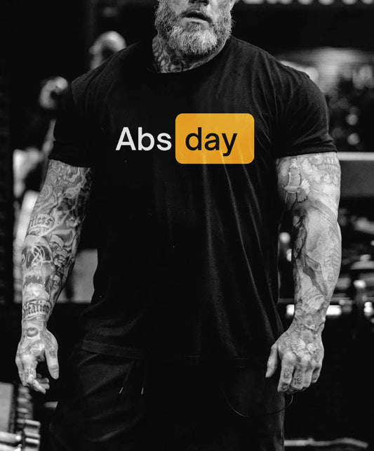 Abs day  Printed Men's T-Shirt