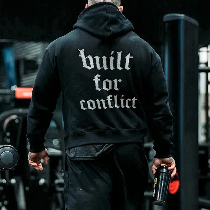 Built for conflict  Printed Men's Hoodie