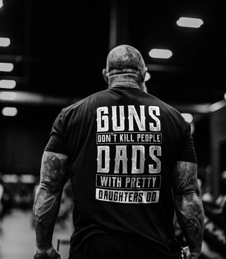 Guns Don't Kill People Print Men's T-shirt