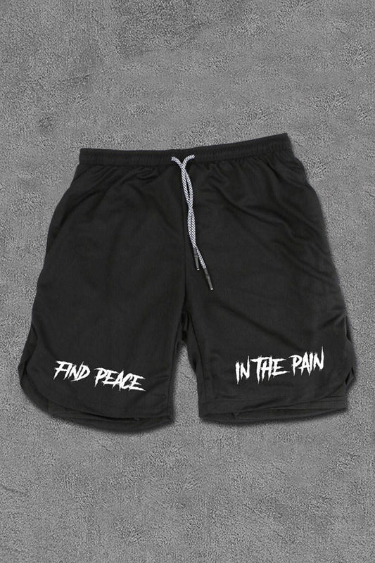 Find Peace In The Pain Print Men's Shorts